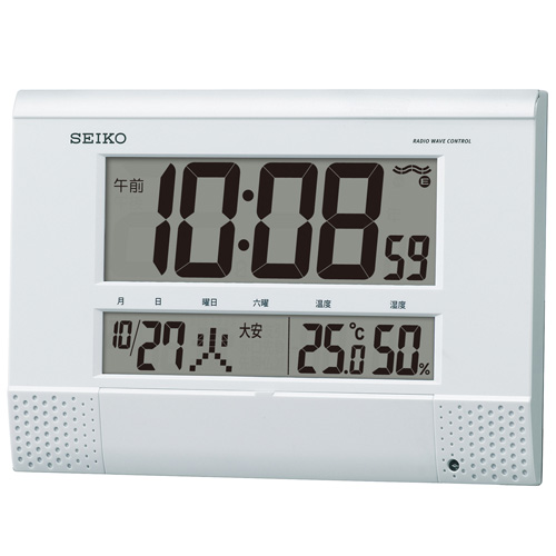 【セイコー】SEIKO 掛置兼用デジタル電波時計・プログラムクロック SQ435W 【時の逸品館】