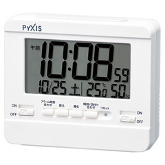 【セイコー・ピクシス】SEIKO PYXIS デジタル目覚まし時計 NR538W 【時の逸品館】