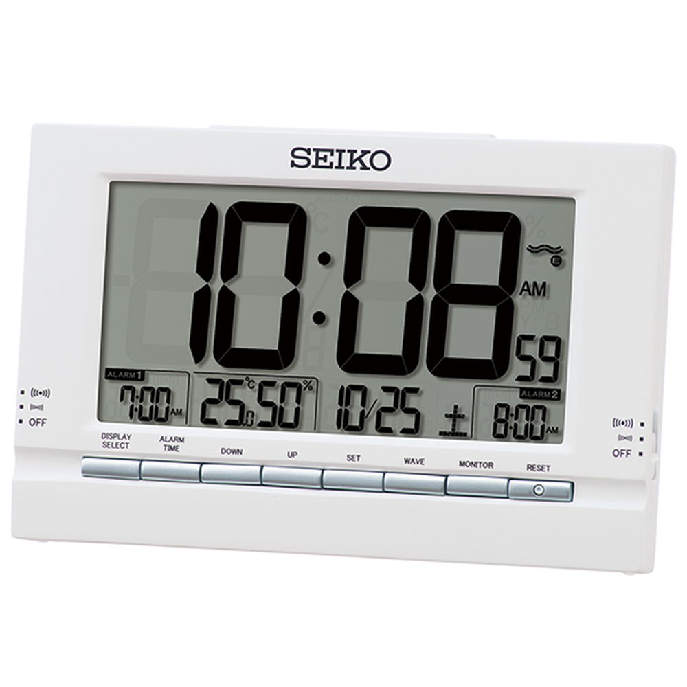 84％以上節約 セイコー SEIKO 目覚まし時計 置き時計 KR333W 電波時計 カレンダー 温度計