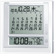 セイコー】SEIKO 掛置兼用デジタルカレンダー電波時計 SQ421B 【時の 