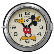 【セイコー】SEIKO ディズニー・ミッキー・レトロ・掛け時計(シルバー) FS504S 【時の逸品館】
