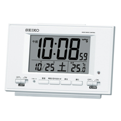 【セイコー】SEIKO デジタル電波置き時計 SQ778W 【時の逸品館】