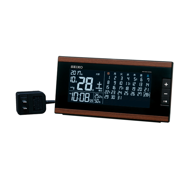 セイコー】SEIKO LEDデジタルカレンダー電波時計 DL212B 【時の