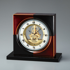 セイコー・デコール】SEIKO DECOR 置き時計 漆器 山田平安堂 白檀塗り